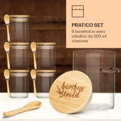 Vasetti Per Spezie Con Cucchiaio In Bambù -Elettrodomestici Negozio 10038292 it 0004 logo