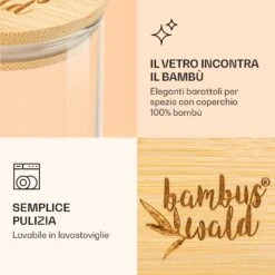 Barattoli Rotondi Coperchi In Bambù -Elettrodomestici Negozio 10038312 it 0005 logo