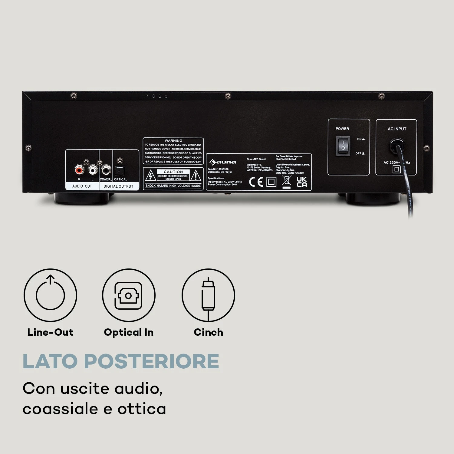 CD-1000 DG - Lettore CD 8 CD-1000 DG - Lettore CD - immagine 6