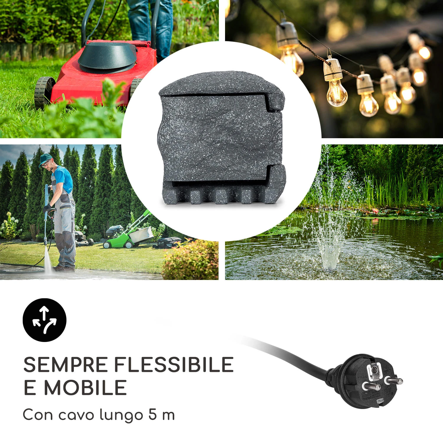 Power Rock Smart - Presa Elettrica Da Giardino 7 Power Rock Smart - Presa Elettrica Da Giardino - immagine 5