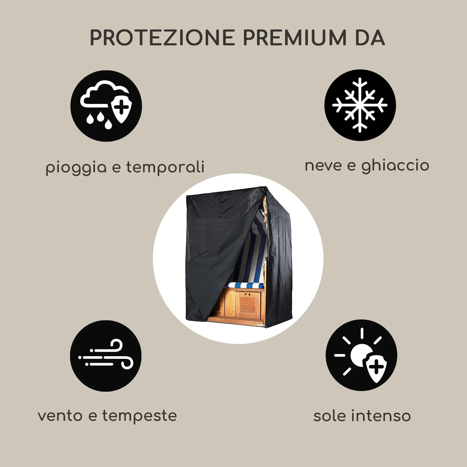 Custodia Protettiva Per Poltrone Da Spiaggia Grandeur 6 Custodia Protettiva Per Poltrone Da Spiaggia Grandeur - immagine 4