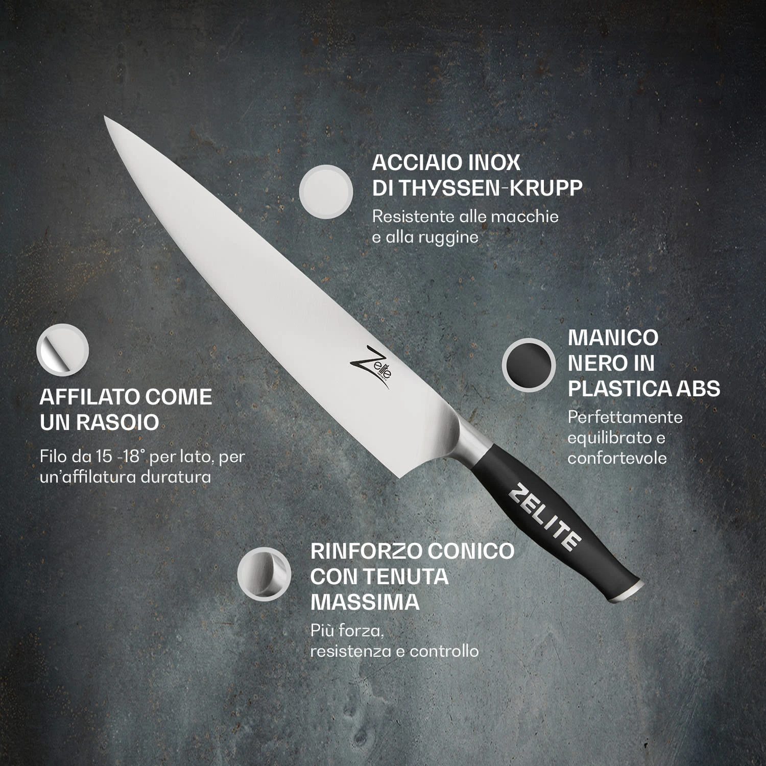 Comfort Pro Serie - Coltello Da Chef Da 10" 4 Comfort Pro Serie - Coltello Da Chef Da 10" - immagine 2