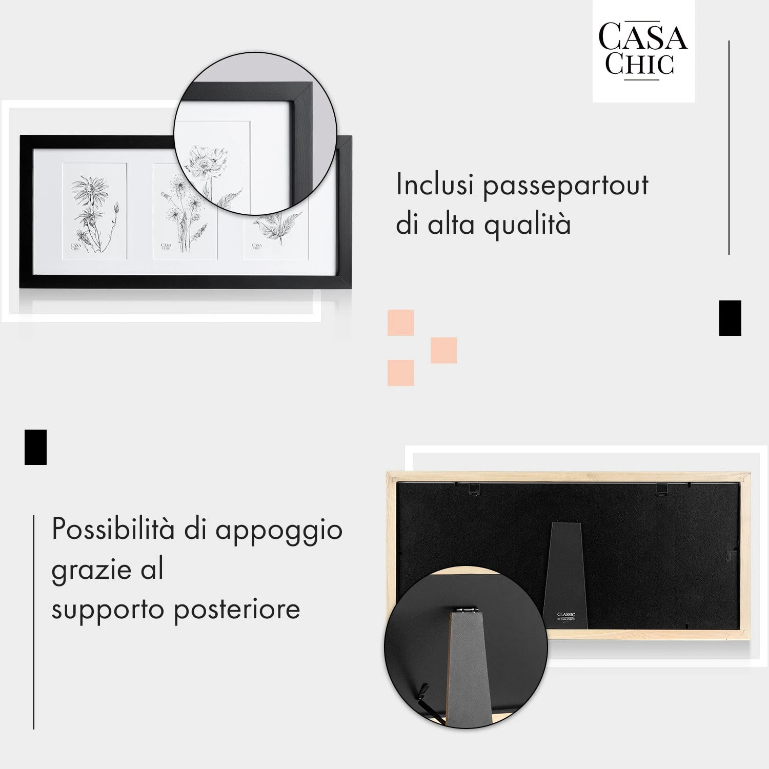 Moorgate - Cornice Per 3 Immagini, 15 X 10 Cm 6 Moorgate - Cornice Per 3 Immagini, 15 X 10 Cm - immagine 4