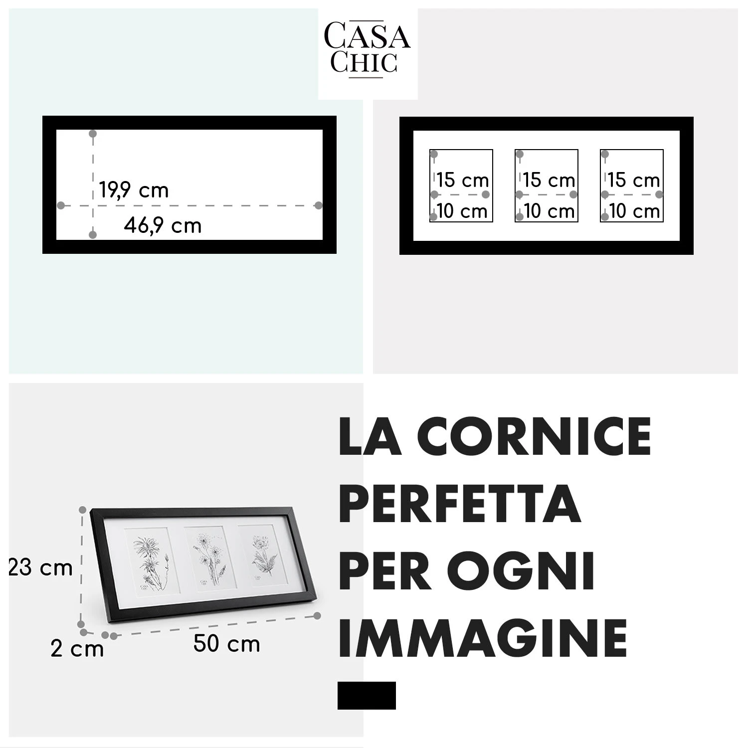 Moorgate - Cornice Per 3 Immagini, 15 X 10 Cm 7 Moorgate - Cornice Per 3 Immagini, 15 X 10 Cm - immagine 5