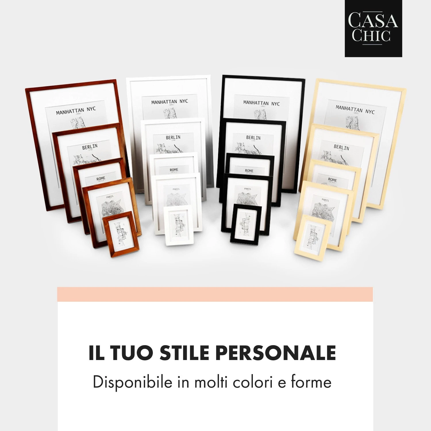 Cornice Clapton Quadrata 24,4 X 24,4 Cm 4 Cornice Clapton Quadrata 24,4 X 24,4 Cm - immagine 2