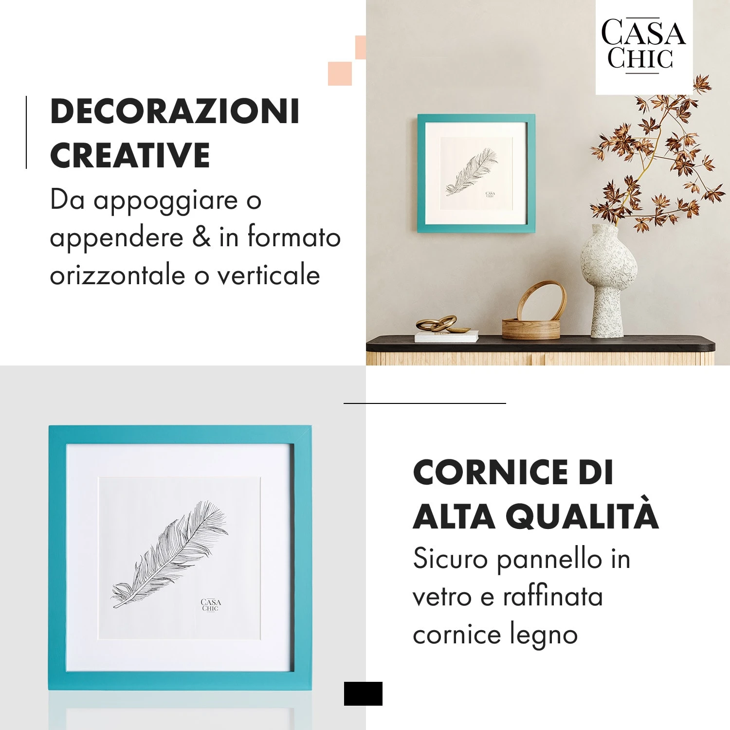 Cornice Clapton Quadrata 24,4 X 24,4 Cm 5 Cornice Clapton Quadrata 24,4 X 24,4 Cm - immagine 3