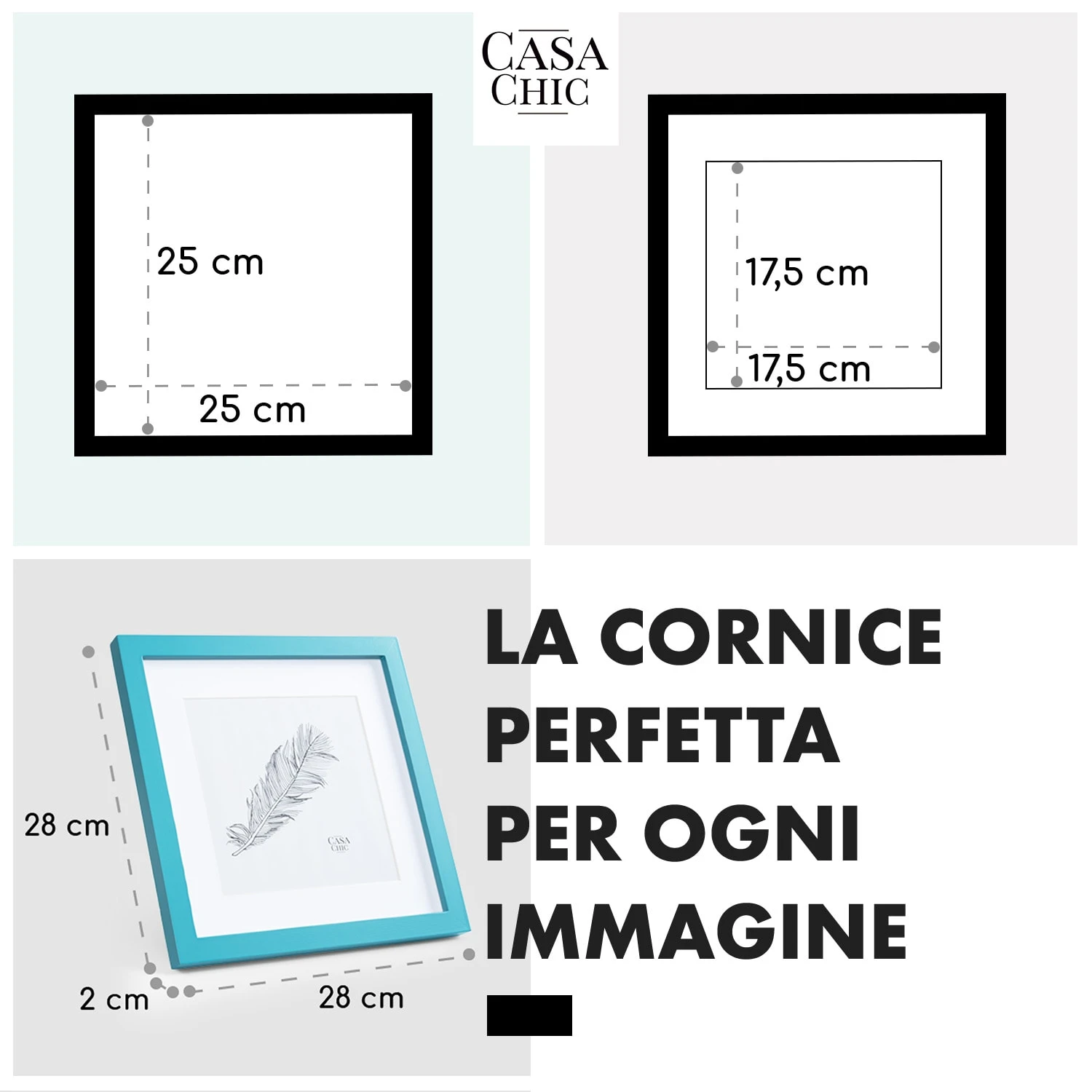 Cornice Clapton Quadrata 24,4 X 24,4 Cm 7 Cornice Clapton Quadrata 24,4 X 24,4 Cm - immagine 5