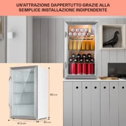 Beersafe XXL Crystal White Frigorifero 80 Litri -Elettrodomestici Negozio 10039424 IT 0006 usp