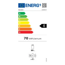 Beersafe XXL Crystal White Frigorifero 80 Litri -Elettrodomestici Negozio 10039424 energy label