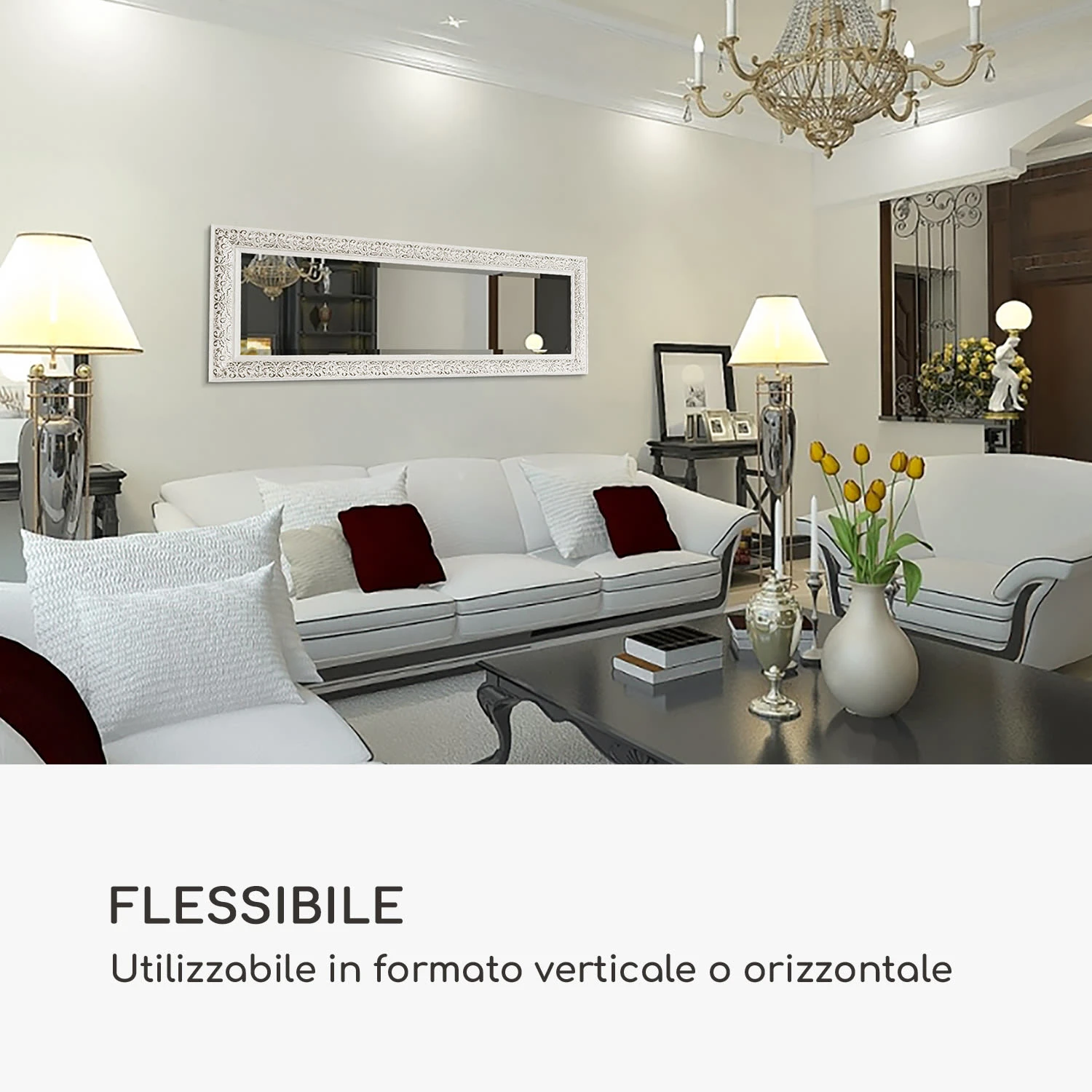 Greenford Specchio, 130 X 45 Cm 4 Greenford Specchio, 130 X 45 Cm - immagine 2