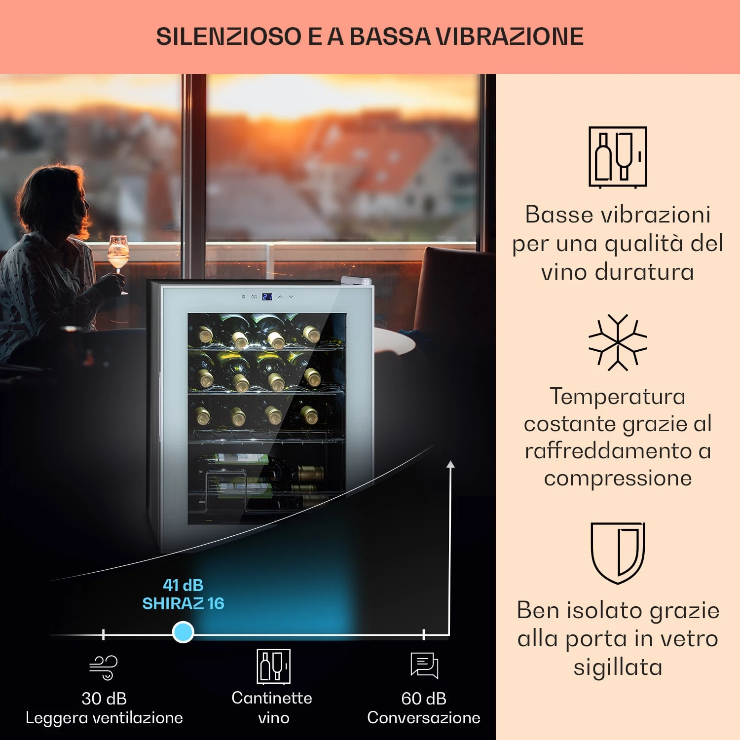 Shiraz 16 Quartz - Frigorifero Per Vini 6 Shiraz 16 Quartz - Frigorifero Per Vini - immagine 4