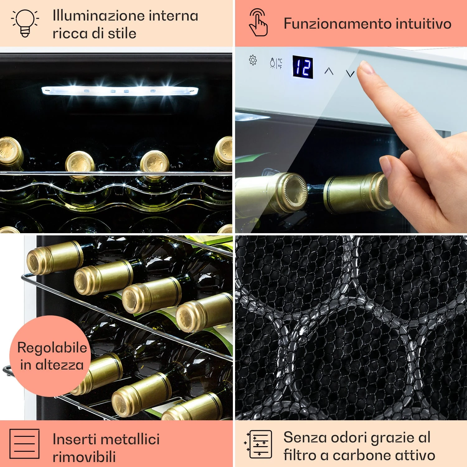 Shiraz 16 Quartz - Frigorifero Per Vini 7 Shiraz 16 Quartz - Frigorifero Per Vini - immagine 5