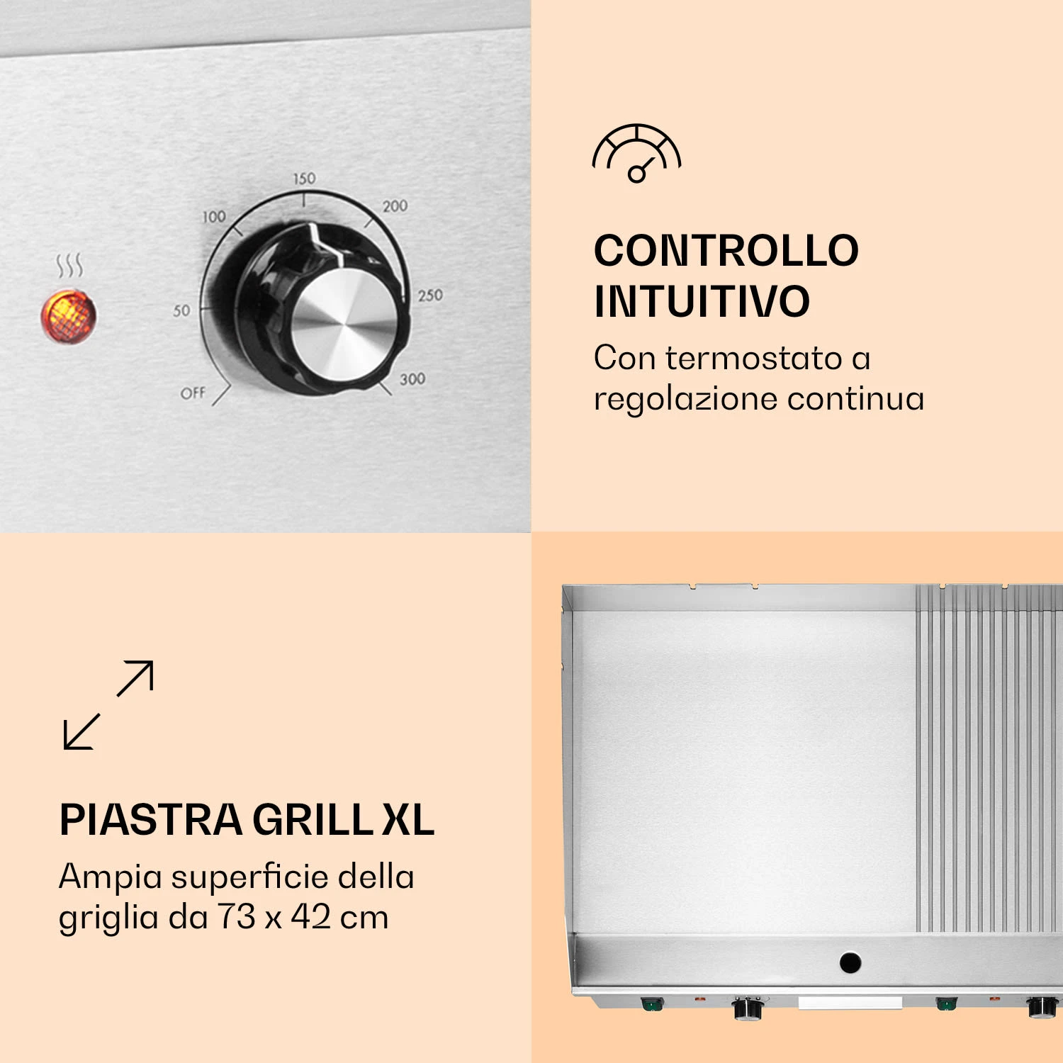 Griglia Elettrica Grillmeile 4400 5 Griglia Elettrica Grillmeile 4400 - immagine 3