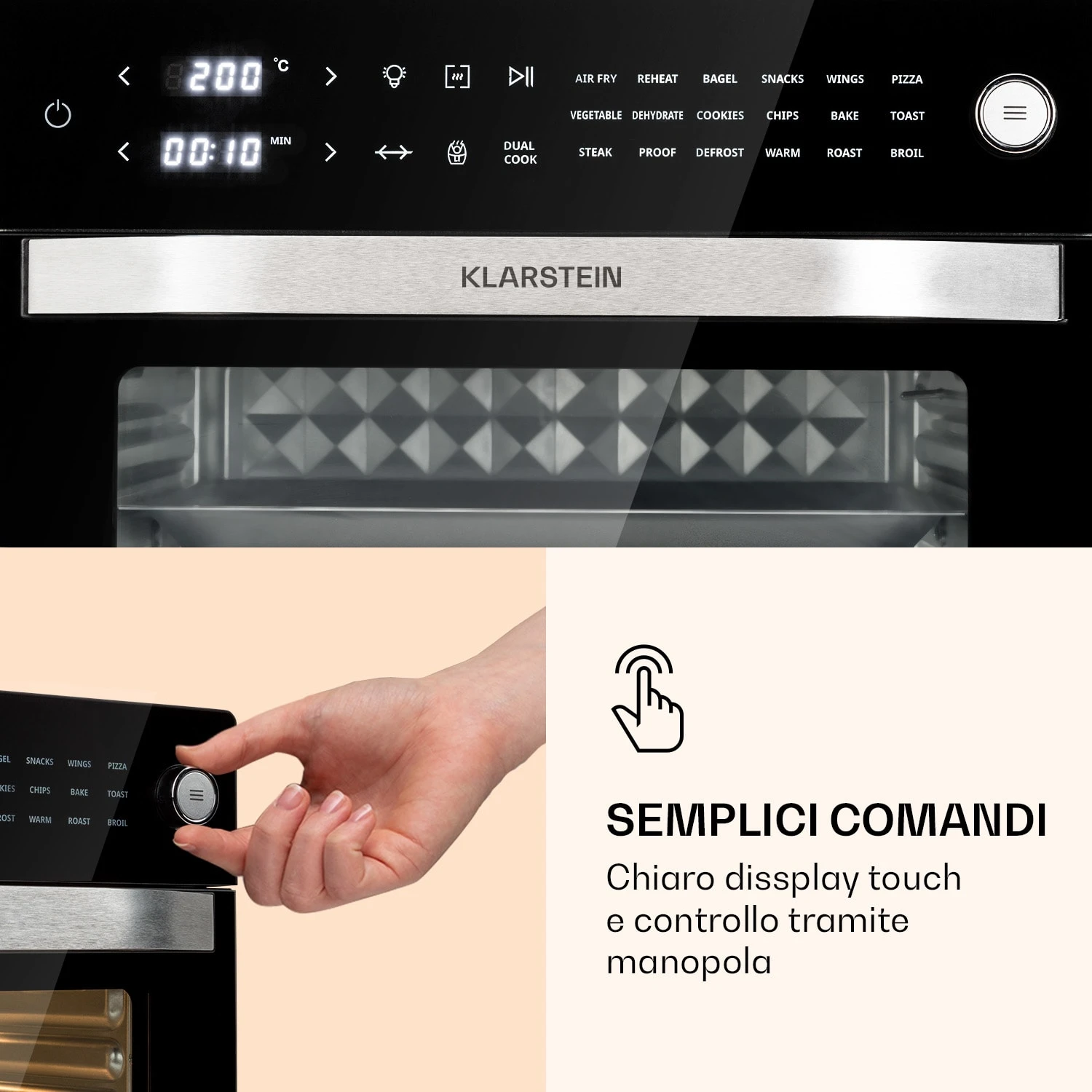 Vigor Air - Friggitrice Ad Aria Calda 5 Vigor Air - Friggitrice Ad Aria Calda - immagine 3