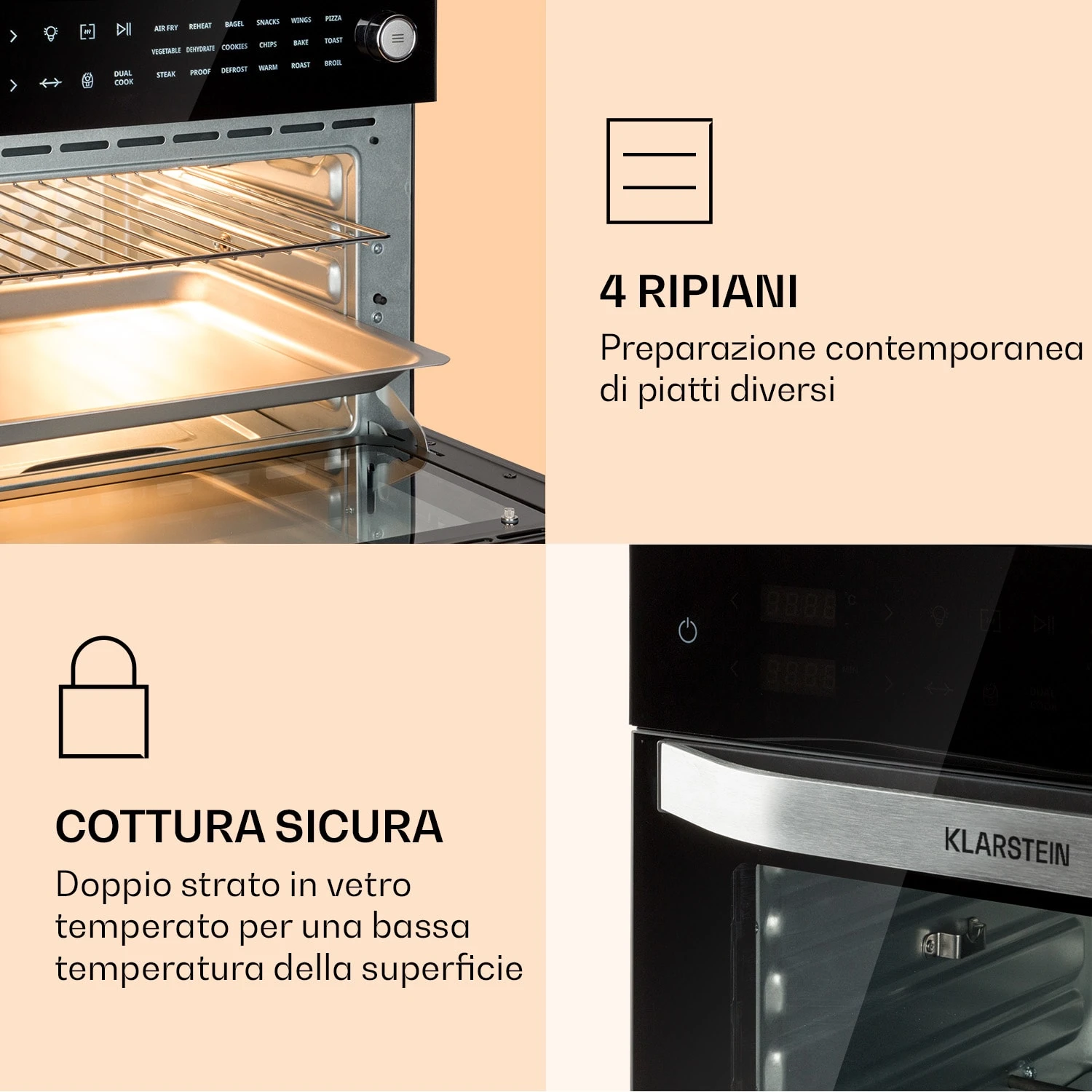 Vigor Air - Friggitrice Ad Aria Calda 8 Vigor Air - Friggitrice Ad Aria Calda - immagine 6