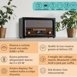 Belle Epoque 1906 DAB - Impianto Stereo Rétro -Elettrodomestici Negozio 10040015 it 0002 usp