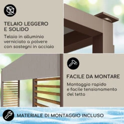 Valence Gazebo 3x3 M 12 Valence Gazebo 3x3 M -Elettrodomestici Negozio 10040111 it 0005 logo