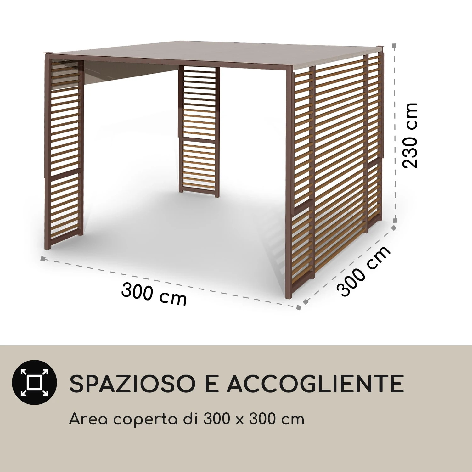 Valence Gazebo 3x3 M 8 Valence Gazebo 3x3 M - immagine 6