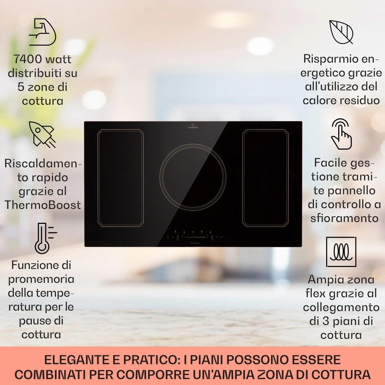 Victoria 5 Flex - Piano Cottura A Induzione 4 Victoria 5 Flex - Piano Cottura A Induzione - immagine 2