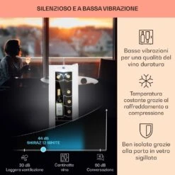 Shiraz 12 Slim Uno - Frigorifero Per Vini -Elettrodomestici Negozio 10040213 it 0004 usp