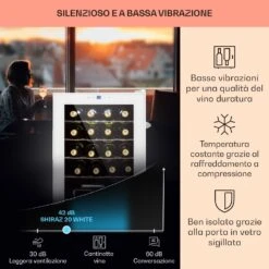 Shiraz 20 Uno - Frigorifero Per Vini -Elettrodomestici Negozio 10040216 it 0004 usp