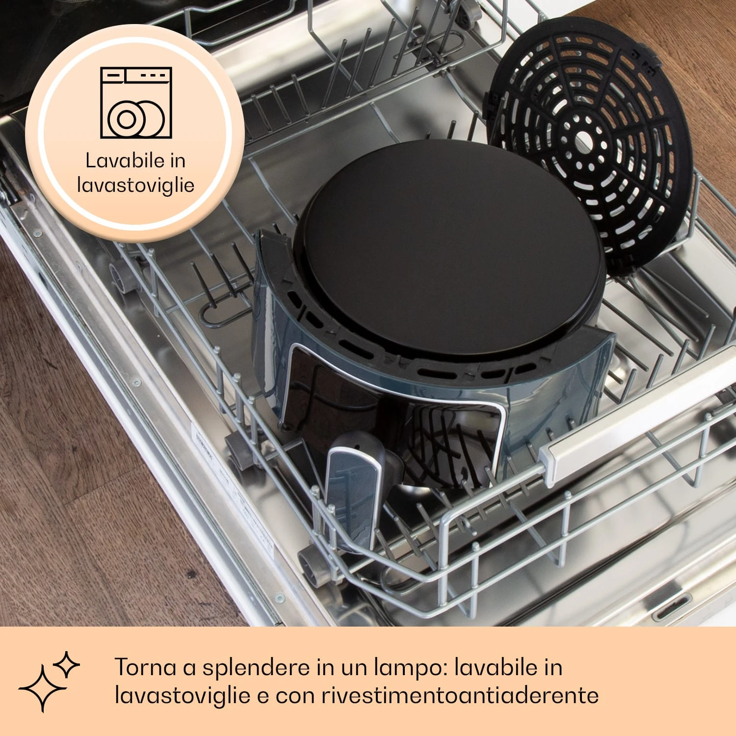 Crisp-Pro - Friggitrice Ad Aria Calda, 3,5 Litri 6 Crisp-Pro - Friggitrice Ad Aria Calda, 3,5 Litri - immagine 4