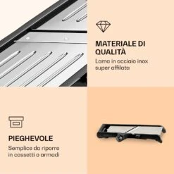 Mandoline - Affettaverdure, Incl. Lama Per Taglio Ondulato -Elettrodomestici Negozio 10040836 it 0005 logo