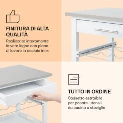 Vermont - Carrello Di Servizio, Carrello Da Cucina 13 Vermont - Carrello Di Servizio, Carrello Da Cucina -Elettrodomestici Negozio 10041118 it 0005 logo