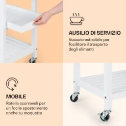 Vermont - Carrello Di Servizio, Carrello Da Cucina 14 Vermont - Carrello Di Servizio, Carrello Da Cucina -Elettrodomestici Negozio 10041118 it 0006 logo