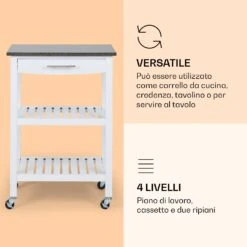 Tennessee - Carrello Di Servizio, Carrello Da Cucina 11 Tennessee - Carrello Di Servizio, Carrello Da Cucina -Elettrodomestici Negozio 10041120 it 0004 logo