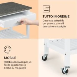 Tennessee - Carrello Di Servizio, Carrello Da Cucina 12 Tennessee - Carrello Di Servizio, Carrello Da Cucina -Elettrodomestici Negozio 10041120 it 0005 logo