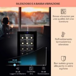 Barolo 12 Uno - Frigorifero Per Vini, 37 L, 12 Bottiglie -Elettrodomestici Negozio 10041205 it 0004 usp