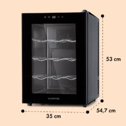 Barolo 12 Uno - Frigorifero Per Vini, 37 L, 12 Bottiglie -Elettrodomestici Negozio 10041205 yy 0008 dimensions