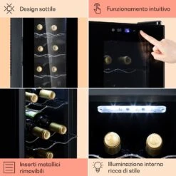 Barolo 14 Slim Uno - Frigorifero Per Vini, 46 L, 14 Bottiglie -Elettrodomestici Negozio 10041206 it 0005 usp