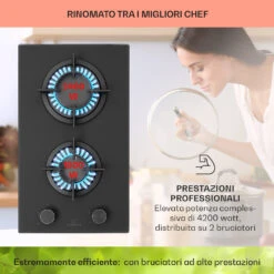 Firetale - Piano Cottura A Gas, 2 Fuochi -Elettrodomestici Negozio 10041298 it 0003 usp