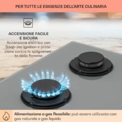 Firetale - Piano Cottura A Gas, 4 Fuochi 14 Firetale - Piano Cottura A Gas, 4 Fuochi -Elettrodomestici Negozio 10041302 it 0005 usp