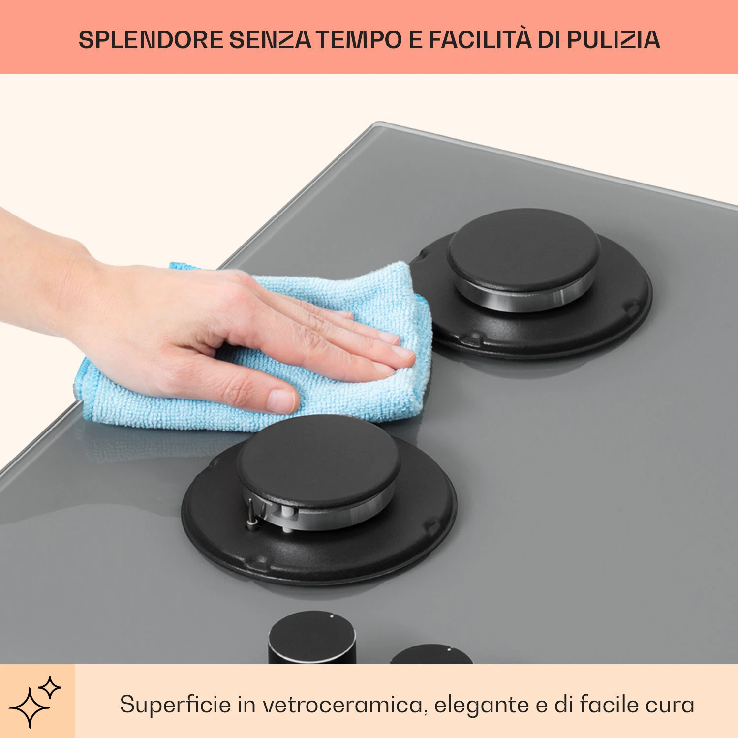 Firetale - Piano Cottura A Gas, 4 Fuochi 9 Firetale - Piano Cottura A Gas, 4 Fuochi - immagine 7