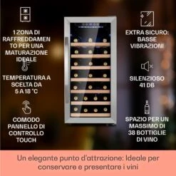 Vinamour 38 Uno - Frigorifero Per Vini, 1 Zona, 94 L/38 Bottiglie, 5-18 °C, Touch -Elettrodomestici Negozio 10041312 it 0002 logo