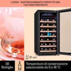 Vinamour 38 Uno - Frigorifero Per Vini, 1 Zona, 94 L/38 Bottiglie, 5-18 °C, Touch -Elettrodomestici Negozio 10041312 it 0003 logo