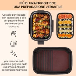 Combo Air - Friggitrice E Griglia Ad Aria Calda 12 Combo Air - Friggitrice E Griglia Ad Aria Calda -Elettrodomestici Negozio 10041331 it 0004 usp