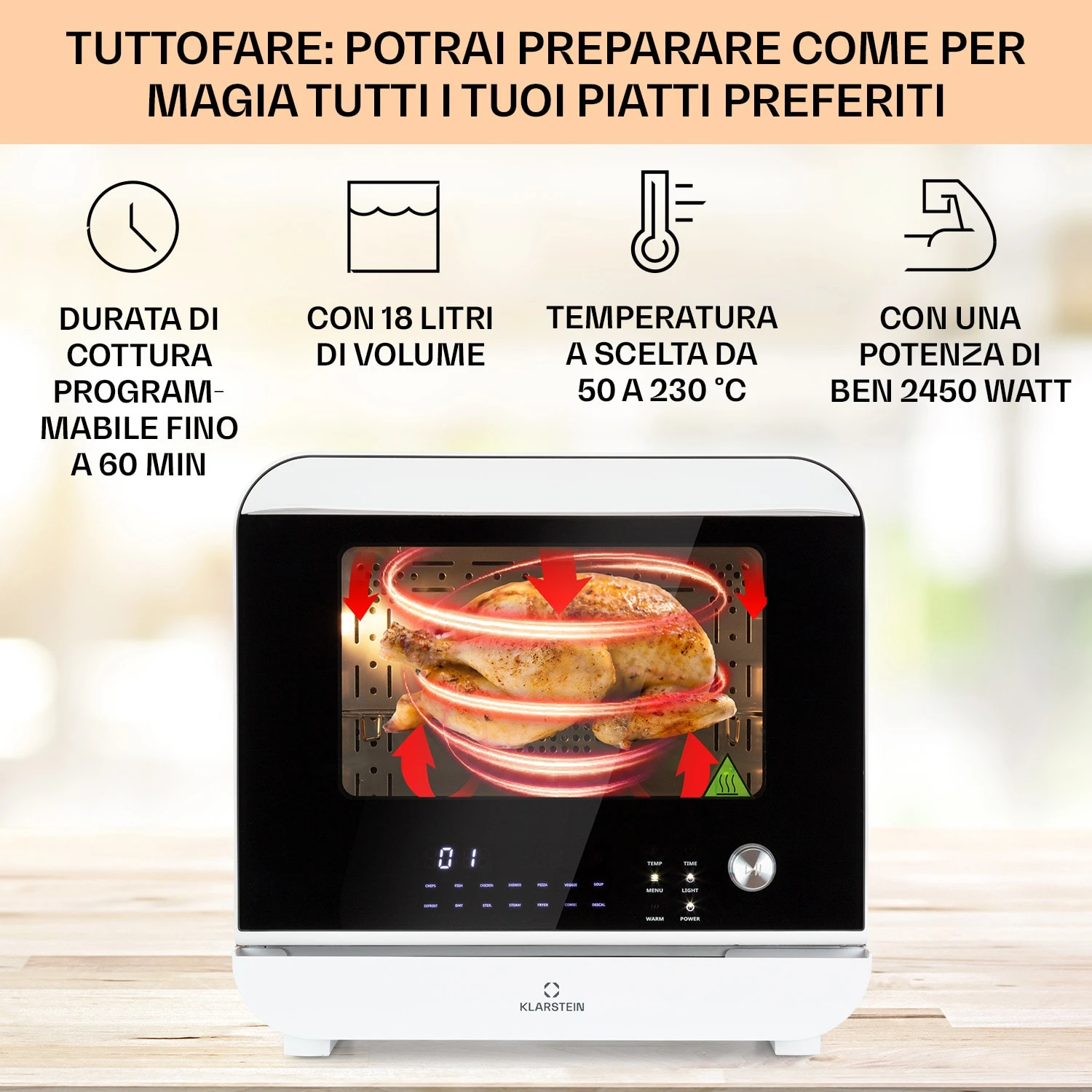 Vita Pro - Friggitrice Ad Aria Calda 5 Vita Pro - Friggitrice Ad Aria Calda - immagine 3