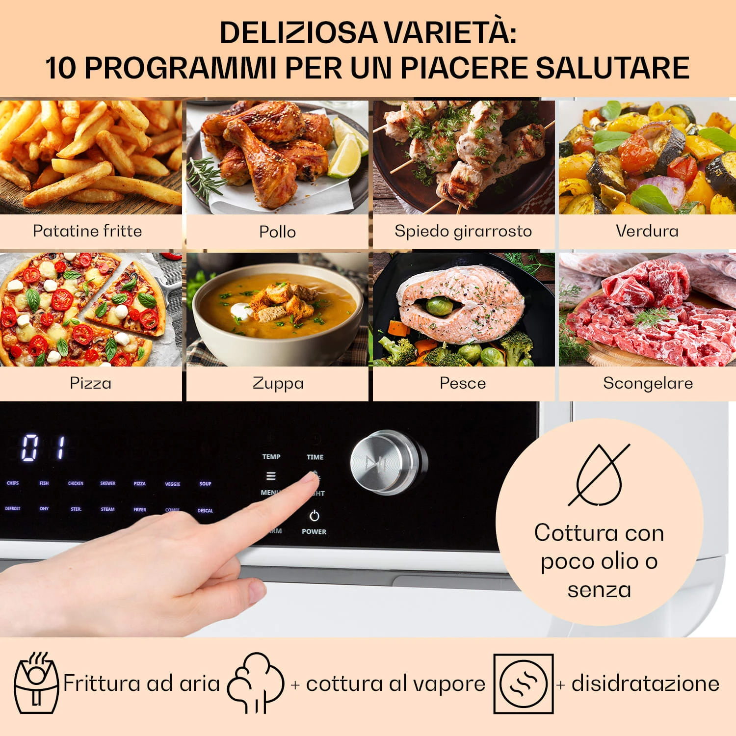 Vita Pro - Friggitrice Ad Aria Calda 6 Vita Pro - Friggitrice Ad Aria Calda - immagine 4