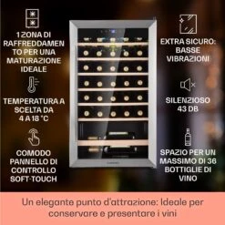 Vinamour 32 Uno - Frigorifero Per Vini -Elettrodomestici Negozio 10041393 it 0002 usp