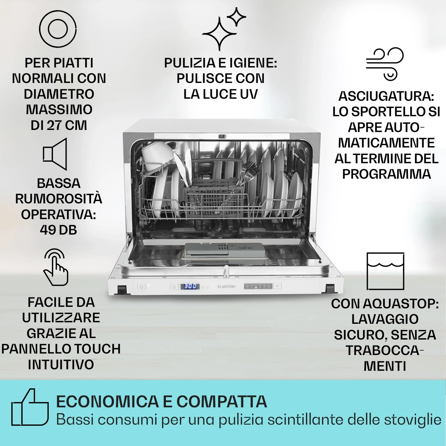 Havasia UV 6 Secret - Lavastoviglie Da Incasso 4 Havasia UV 6 Secret - Lavastoviglie Da Incasso - immagine 2