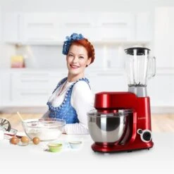 Set Carina Rossa Robot Da Cucina + Frullatore 11 Set Carina Rossa Robot Da Cucina + Frullatore -Elettrodomestici Negozio 60000778 yy 0003 titel enie SET Carina Rossa Kuechenmaschine 800W Mixer
