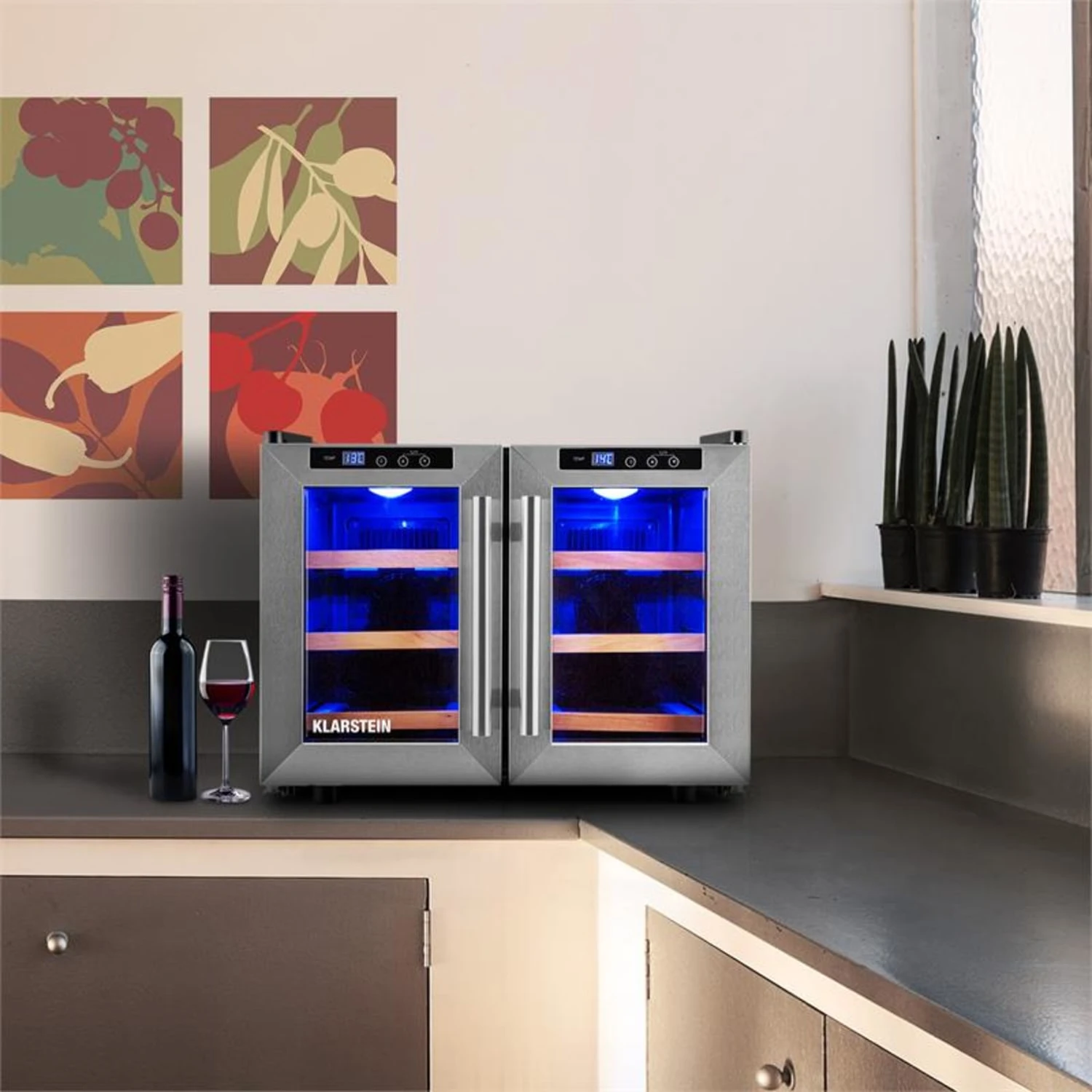 Reserva Saloon Set Da Vino 2 Pezzi Cantinetta Scaffale 5 Reserva Saloon Set Da Vino 2 Pezzi Cantinetta Scaffale - immagine 3