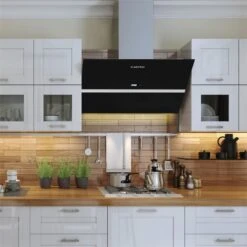 Aurea VII Cappa Aspirante Set Ricircolo -Elettrodomestici Negozio 60002223 yy 0004 ambient Klarstein Aurea VII Dunstabzugshaube 90cm schwarz