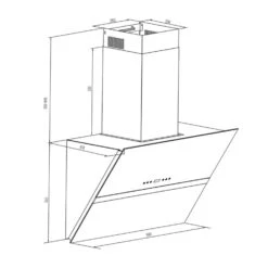 Aurea VII Cappa Aspirante Set Ricircolo -Elettrodomestici Negozio 60002223 yy 0008 logo Klarstein Aurea VII Dunstabzugshaube 90cm schwarz