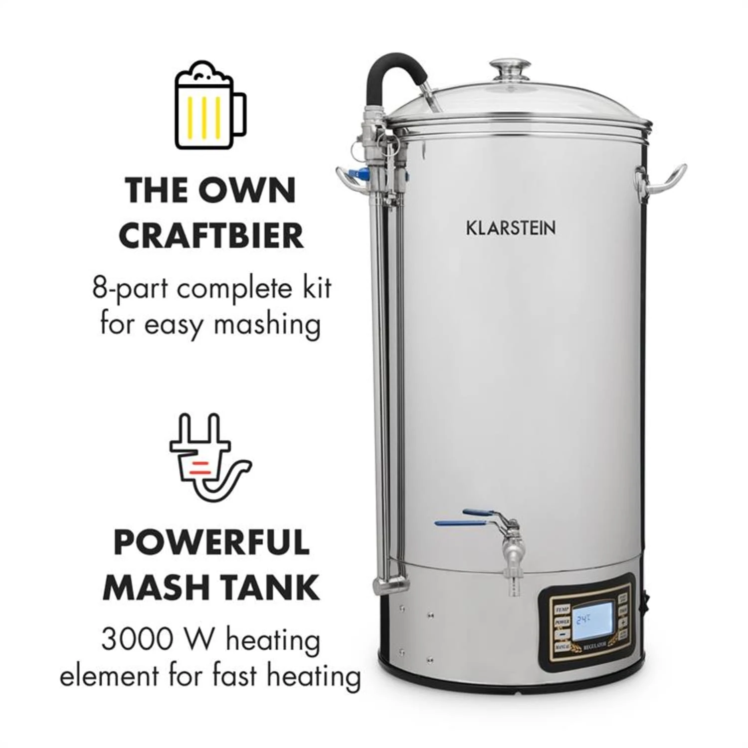 Boccale + Refrigeratore Ad Immersione Per Birra 4 Boccale + Refrigeratore Ad Immersione Per Birra - immagine 2