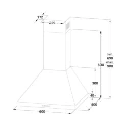 Victoria Set Forno A Incasso Cappa Aspirante -Elettrodomestici Negozio 60002311 yy 0012 logo Klarstein Victoria Dunstabzugshaube Retro schwarz